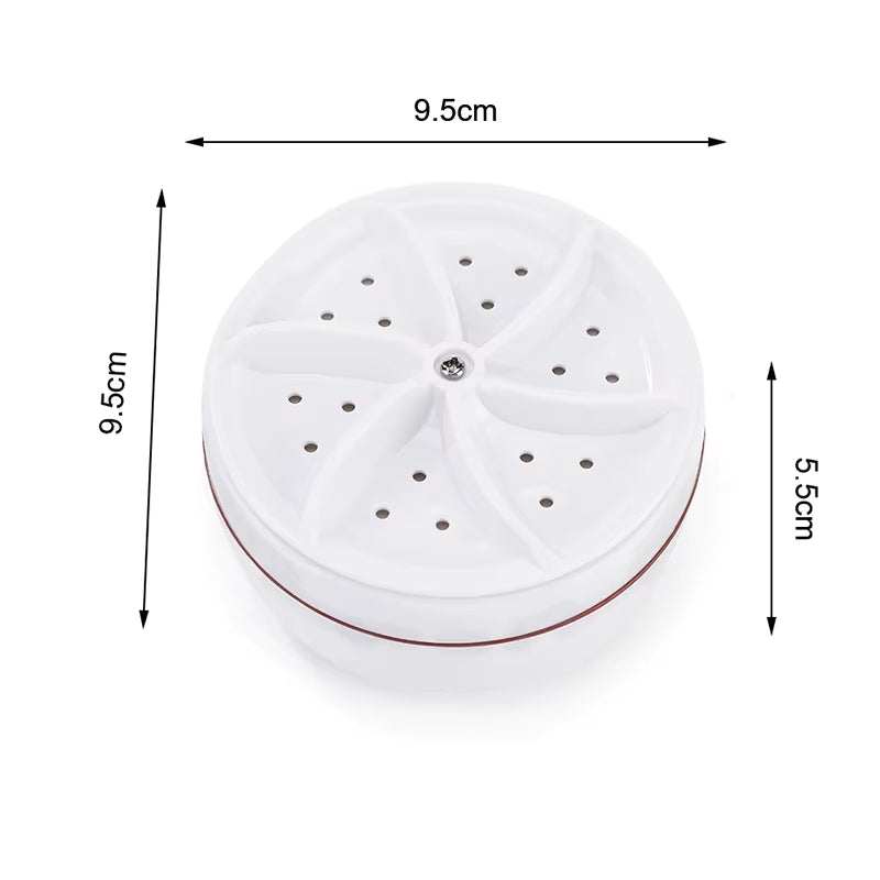 Mini lave-linge TurboClean™ USB, solution ultrasonique pour lavage domestique et voyage, compact et pratique, fabriqué par Ma boutique.