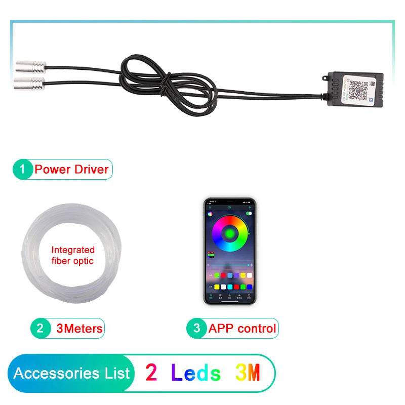 Bandes lumineuses LED RGB pour intérieur voiture Ma boutique, éclairage d'ambiance néon avec télécommande et application.