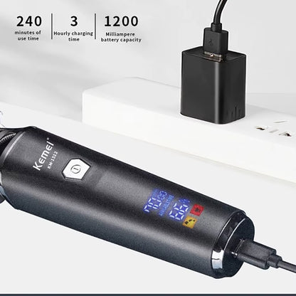 ZeroBlade™ Pro: Cordless 7000RPM Hair Trimmer with LCD Display