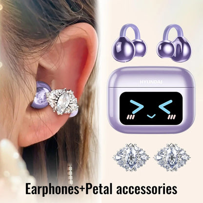 EchoGrip™ M100 ENC Ear Clip Earphones – Style, Sound, and Smart Control