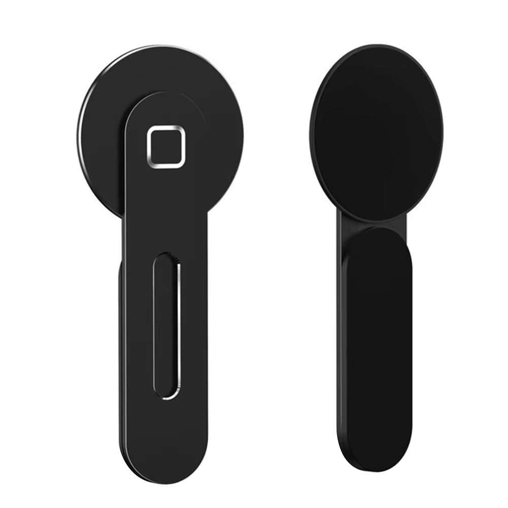 Support de téléphone en métal magnétique et pliable pour Tesla, iPhone et PC, fixation latérale pour écran et ordinateur portable.