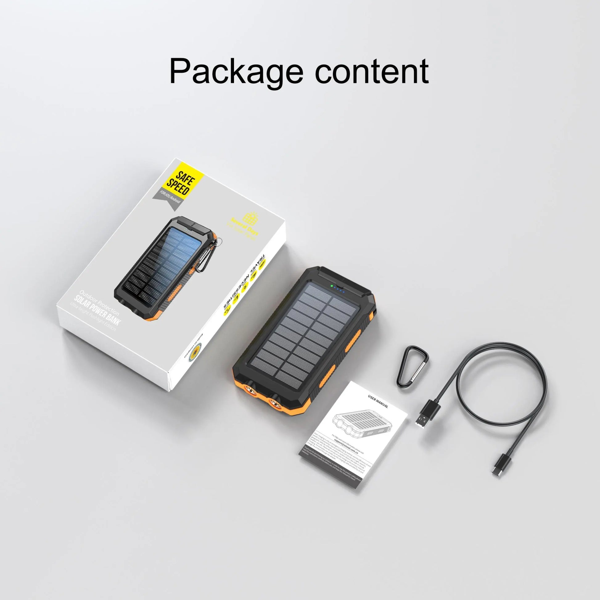10,000mAh Solar Power Bank