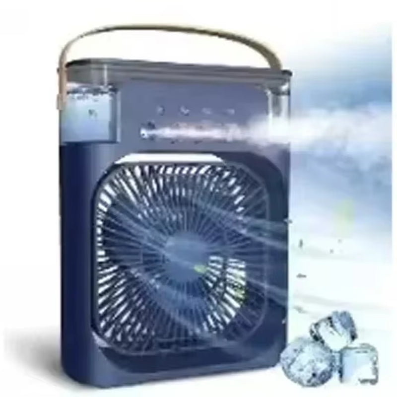 Portable Fan Air Conditioners USB Electric Fan Air Cooler LED Night Light Water Mist Fun 3 in 1 Air Humidifier for Home