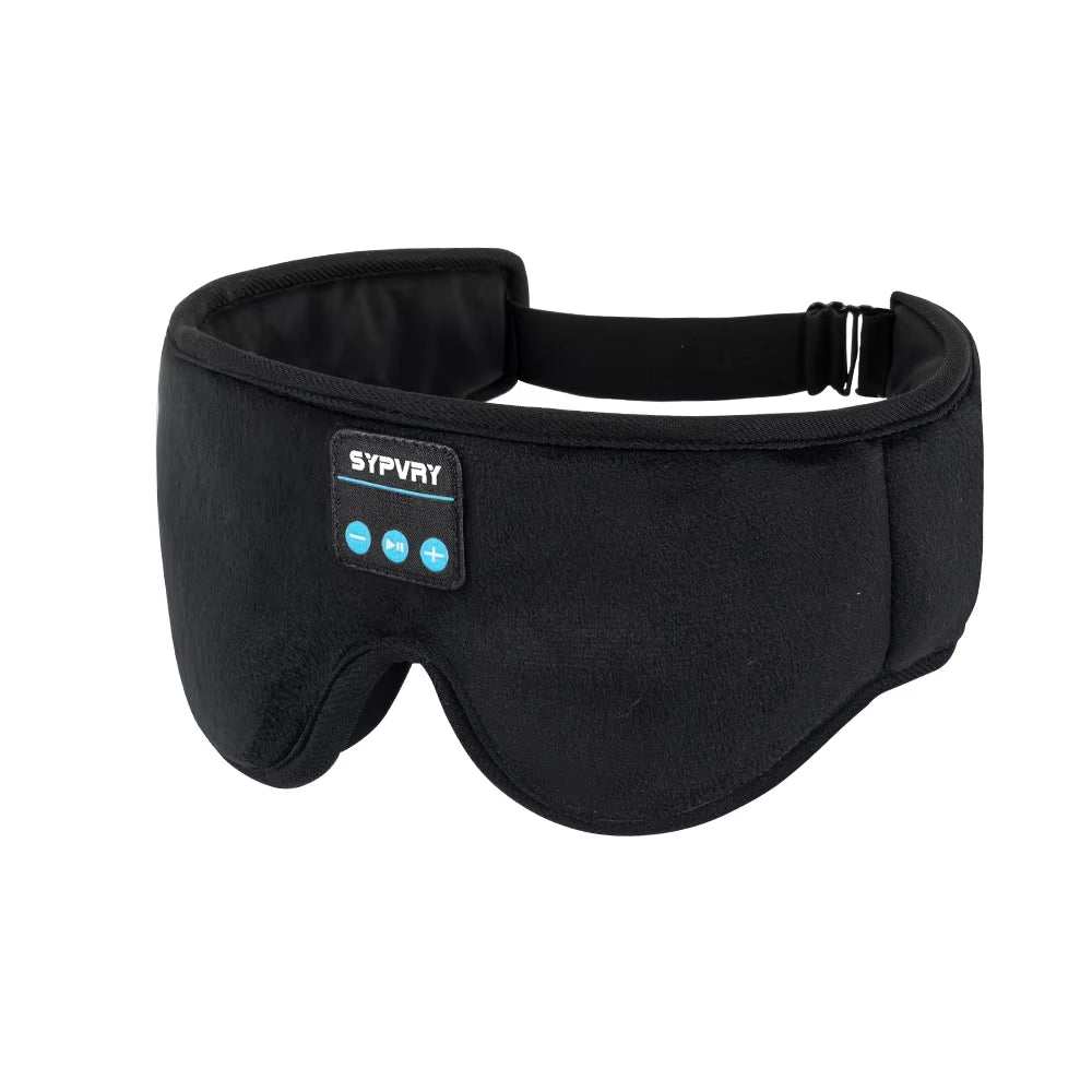 Masque de sommeil 3D DreamTune avec casque Bluetooth sans fil et couvre-yeux ajustable, conçu pour un confort optimal.