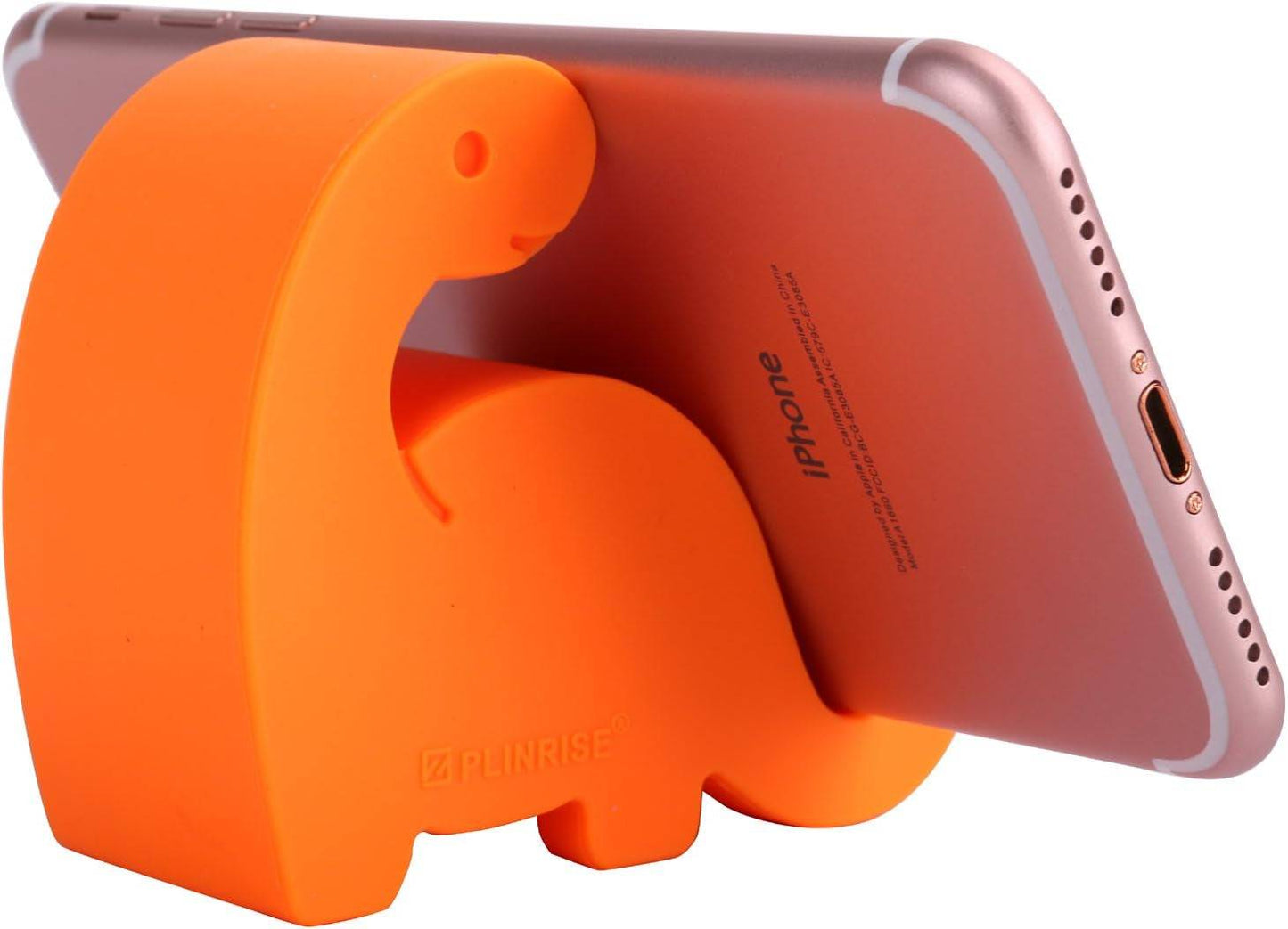 Support pour téléphone en silicone en forme de dinosaure orange, support de bureau créatif pour téléphone et tablette, Ma boutique
