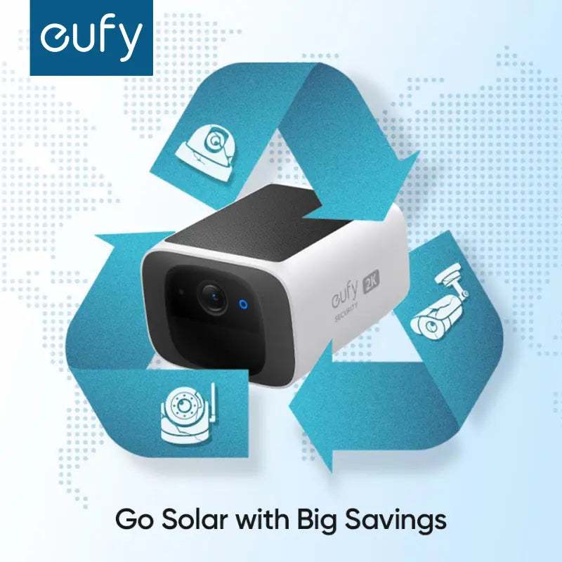 Caméra de sécurité extérieure sans fil Ma boutique, résolution 2K, équipée de panneau solaire pour surveillance extérieure fiable