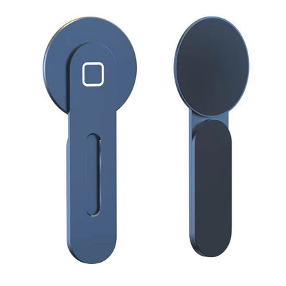 Support de téléphone en métal magnétique pliable pour Tesla, iPhone et PC, fixation latérale pour écran de laptop, support pratique.